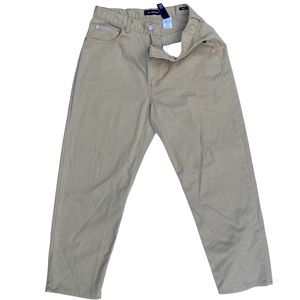 Calvin Klein Jeans Easy Fit Straight Mens 36x30 Khaki Tan Denim Casual